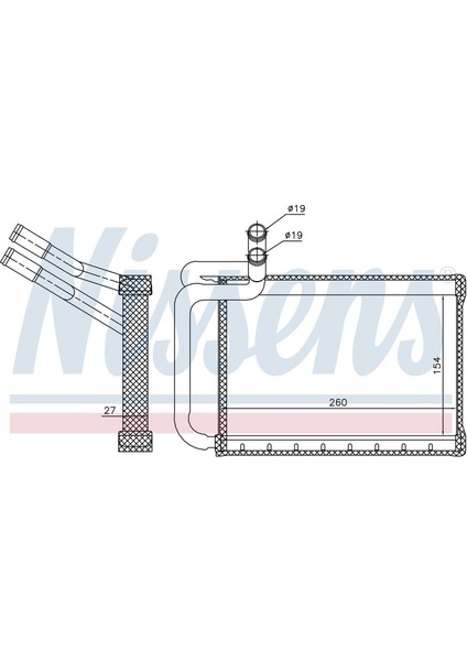 Kalorıfer Radyatoru Brazıng Mt-At 270X154 mm Hyundaı H 1 Cargo 2.0 [97138]