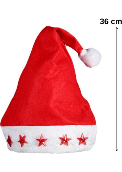 Işıklı Yılbaşı Şapkalı Kırmızı Pamuklu 3 Programlı Işıklı Yeni Yıl Şapka modelleri