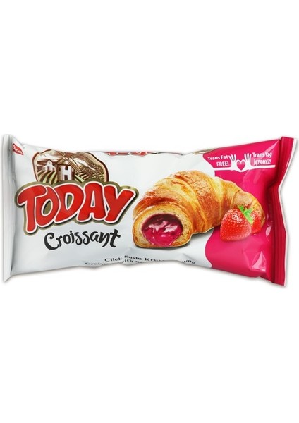 Today Kruvasan Çilekli 40 gr 6 Adet (1 Kutu)