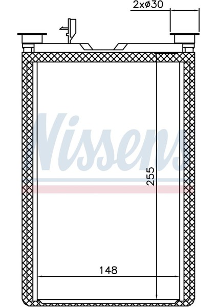 Kalorıfer Radyatoru Brazıng 148X255 mm Bmw 1 116D 120D 120I [9128953]