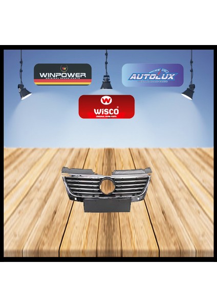 Panjur Sensorsuz Nıkelajlı Izgara + Nıkelajlı Cerceve Vw Passat B6 06-11 [3C0853651AHPWF]