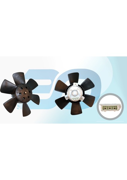 Fan Motoru Davlumbazsız (280 Mm-3 Fıs-6 Kanat) Vw Caddy Golf 1 2 [165959455AM]