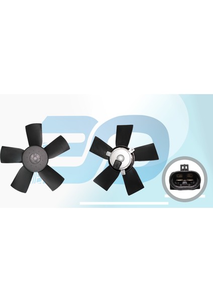 Fan Motoru Davlumbazsız (360 Mm-2 Fıs-5 Kanat) Opel Astra F Vectra A [1341309]
