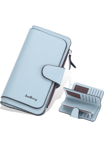 Üçe Katlanan Uzun Kadın Cüzdanı Clutch (Yurt Dışından)