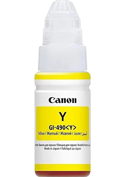 Canon GI-490 Sarı Orjinal Mürekkep Kartuş G3400