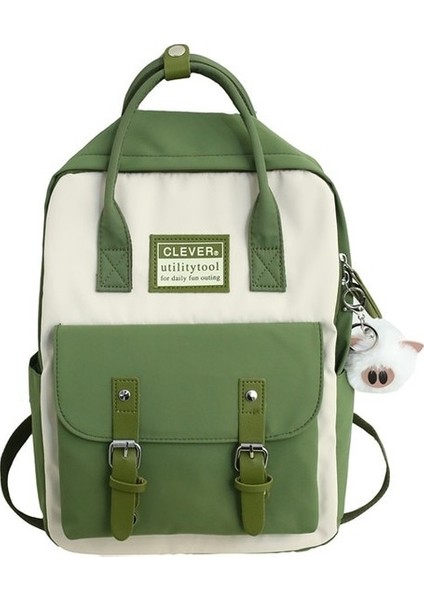 Dake Kadın Naylon Sırt Çantası Şeker Renk Su Geçirmez Genç Kız Okul Çantası Patchwork Sırt Çantası Kadın Sırt Çantası Mochila (Yurt Dışından)