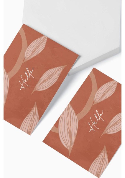No1 25'li Floral Seri Hediye Not Kartı