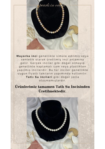 Pearls in Ocean Gerçek Inci Kolye Joy Serisi 385