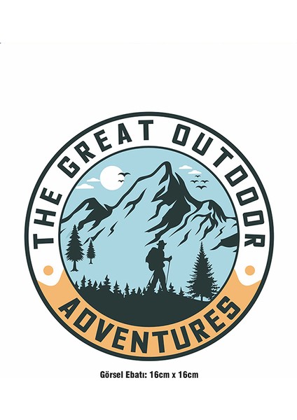 The Great Outdoor Ütü ile Yapışan Tekstil Dtf Baskı