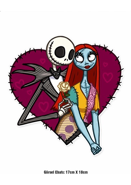 Ölü Gelin Corpse Bride Ütü ile Yapışan Tekstil Dtf Baskı