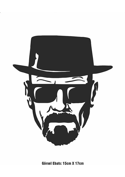 Breaking Bad Heisenberg Ütü ile Yapışan Tekstil Dtf Baskı