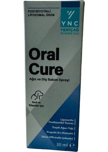 Ync Oral Cure Kedi  ve Köpekler Için Ağız ve Diş Bakım Spreyi 30 ml