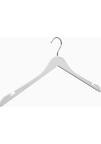 10'lu DBP 40cm Ahşap Görünümlü Dolgulu Plastik Üst Grup Askısı