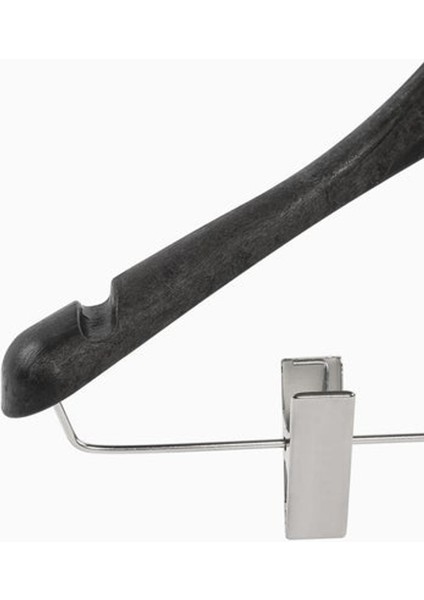 10'lu DCK 45cm Ahşap Görünümlü Dolgulu BM Plastik Takım Askısı