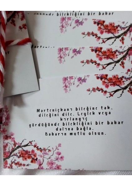 Marteniçka Bilekliği Zarf, Kart ve Bileklik 5'li Paket fırsatları