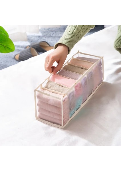7 Haki Stili Iç Çamaşırı Sutyen Organizatör Atkılar Için Saklama Kutusu Çorap Sutyen Çekmece Klozet Organizatörleri Bölücü Kutuları Iç Çamaşırı Çekmece Bölücü (Yurt Dışından)