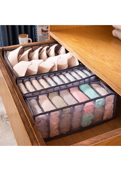 7 Haki Stili Iç Çamaşırı Sutyen Organizatör Atkılar Için Saklama Kutusu Çorap Sutyen Çekmece Klozet Organizatörleri Bölücü Kutuları Iç Çamaşırı Çekmece Bölücü (Yurt Dışından) modelleri