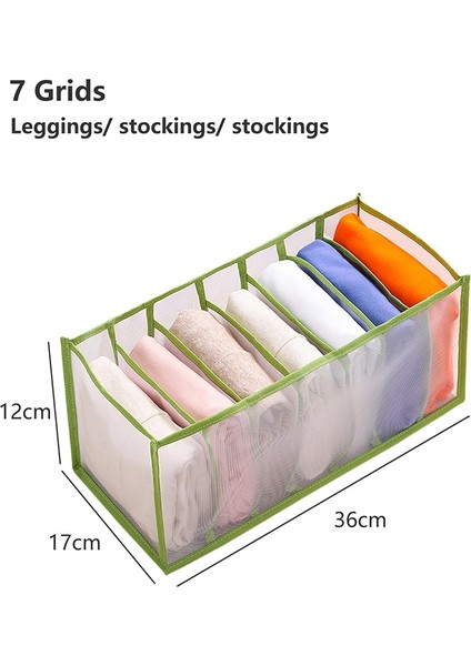 Yeşil Stil Kot Bölmeli Saklama Kutusu Çorap Elbise Külot Organizatör Çekmeceler Bölücü Kutu Saklama Kutusu Dolap Çekmece Bölücü (Yurt Dışından) fiyatları