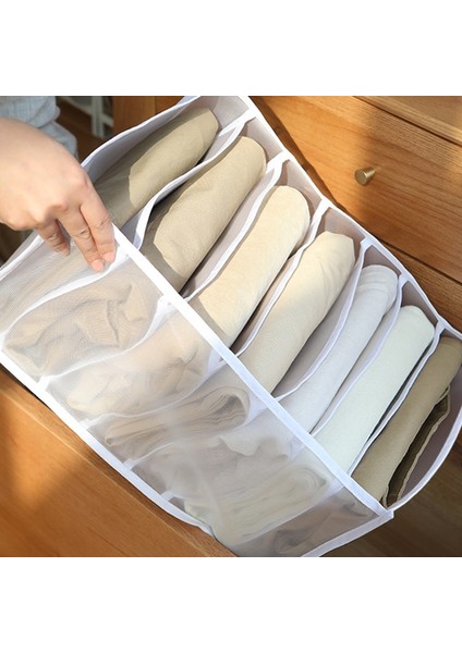 Yeşil Stil Kot Bölmeli Saklama Kutusu Çorap Elbise Külot Organizatör Çekmeceler Bölücü Kutu Saklama Kutusu Dolap Çekmece Bölücü (Yurt Dışından) indirimleri