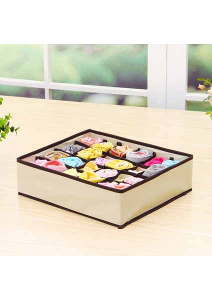 Ecru 8 Izgara Stili Set Iç Çamaşırı Sutyen Organizatör Saklama Kutusu Bej Çekmece Dolap Organizatörleri Kutuları Iç Çamaşırı Atkı Çorap Sutyen 4 Adet (Yurt Dışından) modelleri