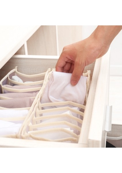 SN0007 Stili New Panties Sock Organizer Drawers Bra Storage Box Washable Foldable Closet Underwear Storage Organizer Box For Clothes (Yurt Dışından) fiyatları