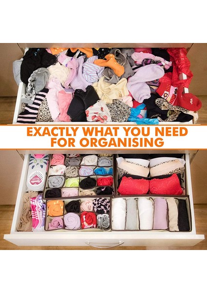 Kırmızı Stil Underwear Bra Organizer Multi-Size Foldable Storage Boxes Closet Drawer Divider Clothes Socks Box Organizer Home Organization (Yurt Dışından) indirimleri