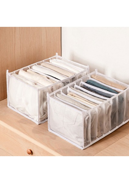 No.1 Tarzı 17X36X12CM-7 Izgara Izgaralar Saklama Kutuları Oda Düzenleyici Katlanabilir Çekmece Ev Organizasyonu Dolap Dolap Giysi Bölmesi Kutusu Pantolon Depolama (Yurt Dışından)