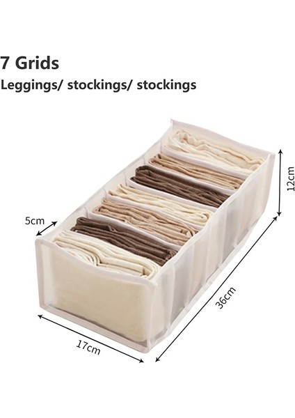 2xwhiteleggings Boxs Stili 2 Adet Kot Saklama Kutusu W Bölmeler Çorap Elbise Külot Organizatör Çekmeceler Bölücü Kutu Saklama Kutusu Dolap Çekmece Bölücü (Yurt Dışından) fiyatları