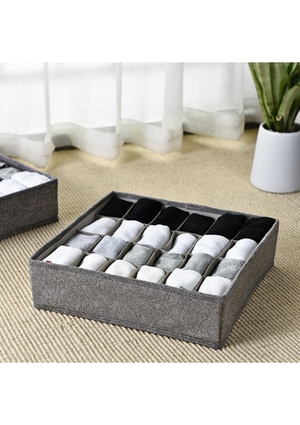 HAKI-33X33X9CM Stili 24 Izgaralar Dolap Çekmece Organizatör Dolap Depolama Organizador Kutusu Iç Çamaşırı Çorap Bölücü Kravatlar Çorap Yurt Için Saklama Kutusu (Yurt Dışından) modelleri