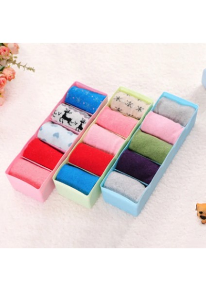 Yeşil Stil Plastik Çekmece Tipi Saklama Kutusu Ev Masaüstü Iç Çamaşırı Çorap Sutyen Iç Çamaşırı Kravat Bölmeli Saklama Kutusu (Yurt Dışından) indirimleri