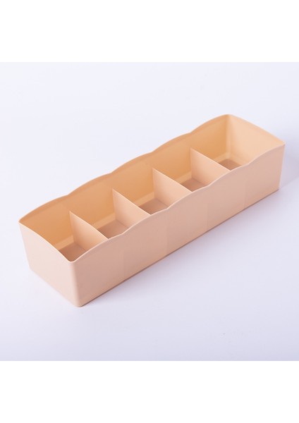 Kayısı Tarzı 26,5 x 7,7 x 5,5 cm 5 Bölme Çok Amaçlı Iç Çamaşırı Sutyen Kravat Çekmece Saklama Kutusu Makyaj Organizatör Çekmece Elbise Çorap Kılıf Çekmece Organizatör (Yurt Dışından)