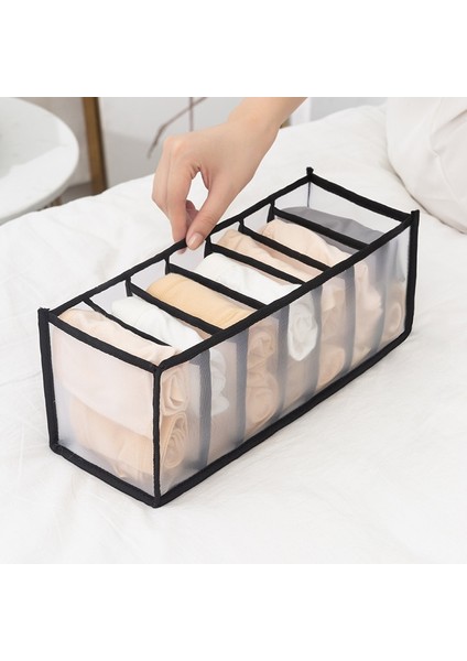 A-Siyah 11 Izgara Stili Iç Çamaşırı Sutyen Organizatör Katlanabilir Saklama Kutusu Çekmece Dolap Organizatörleri Bölücü Kutular Iç Çamaşırı Atkılar Çorap Sutyen Yeni (Yurt Dışından) fiyatları