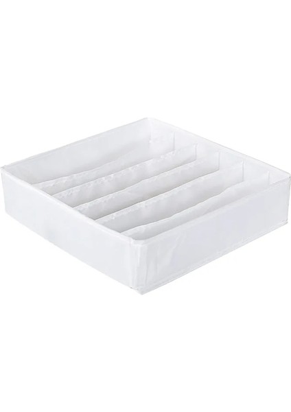 6 Kiriş Beyaz Stil 24 Girds Iç Organizatör Katlanabilir Ev Kabine Bölücü Saklama Kutusu Dolap Organizatör Çekmece Çorap Şort Sutyen Saklama Kutuları (Yurt Dışından)