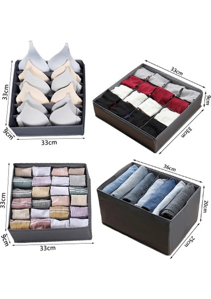 6 Kiriş Beyaz Stil 24 Girds Iç Organizatör Katlanabilir Ev Kabine Bölücü Saklama Kutusu Dolap Organizatör Çekmece Çorap Şort Sutyen Saklama Kutuları (Yurt Dışından) indirimleri