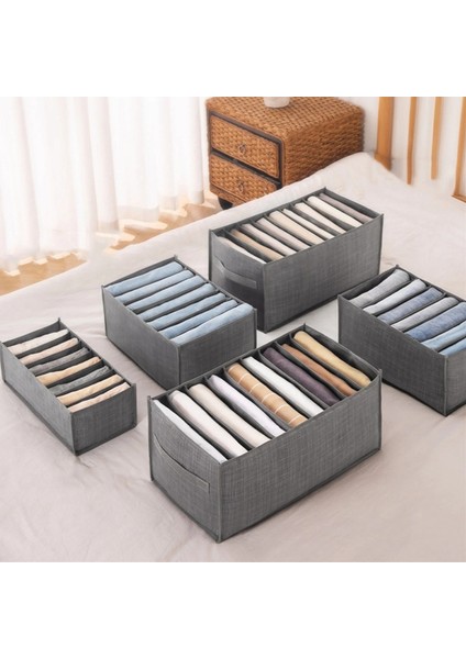 BLUE33X33X9CM Style Kot Bölmesi Saklama Kutusu Dolap Organizatör Giysi Ayırma Kutusu Pantolon Çekmece Bölücü Depolama Iç Çamaşırı Sutyen Organizatör (Yurt Dışından) modelleri