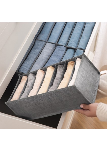 BLUE33X33X9CM Style Kot Bölmesi Saklama Kutusu Dolap Organizatör Giysi Ayırma Kutusu Pantolon Çekmece Bölücü Depolama Iç Çamaşırı Sutyen Organizatör (Yurt Dışından) indirimleri
