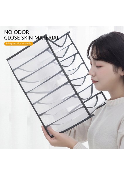 7 Izgara Gri S Stili Iç Çamaşırı Organizatörü Giysi Dolapları Kutu Dolap Odası Organizatörleri Katlanabilir Çekmece Ev Organizasyonu ve Depolama Yatak Odası Rafı#ww (Yurt Dışından) fırsatları