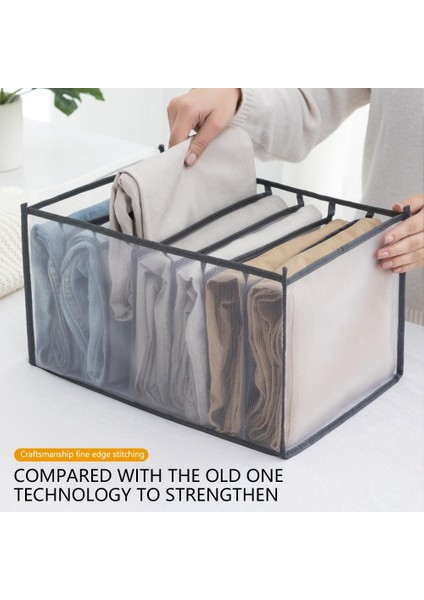 7 Izgara Gri S Stili Iç Çamaşırı Organizatörü Giysi Dolapları Kutu Dolap Odası Organizatörleri Katlanabilir Çekmece Ev Organizasyonu ve Depolama Yatak Odası Rafı#ww (Yurt Dışından) indirimleri