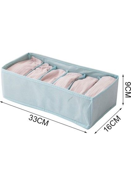 BLUE33X16X9CM Style Kot Bölmesi Saklama Kutusu Dolap Organizatör Giysi Ayırma Kutusu Pantolon Çekmece Bölücü Depolama Iç Çamaşırı Sutyen Organizatör (Yurt Dışından) fiyatları