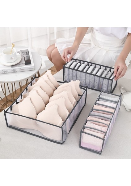 Pembe 11 Izgara Stili Çorap Için Yurt Klozet Organizatörü Ev Ayrılmış Iç Çamaşırı Saklama Kutusu 7 Izgaralar Sutyen Organizatörü Katlanabilir Çekmece Organizatörü (Yurt Dışından) fiyatları