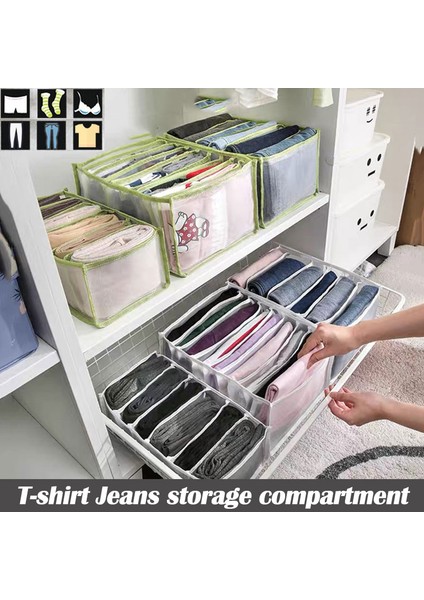 No.3 Tarzı 17X36X12CM-7 Izgara Izgaralar Saklama Kutuları Oda Düzenleyici Katlanabilir Çekmece Ev Organizasyonu Dolap Dolap Giysi Bölmesi Kutusu Pantolon Depolama (Yurt Dışından) fiyatları