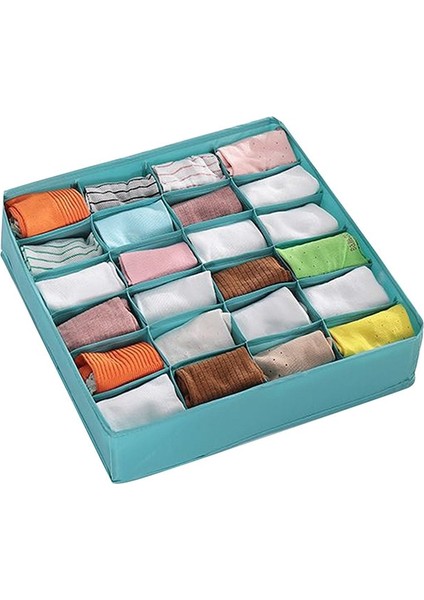 Mavi 24 Izgara Yeni Stil Yeni Iç Çamaşırı Sutyen Organizatör Saklama Kutusu 2 Renkler Çekmece Dolap Organizatörleri Kutuları Iç Çamaşırı Atkı Çorap Sutyen Sıcak Satış (Yurt Dışından)