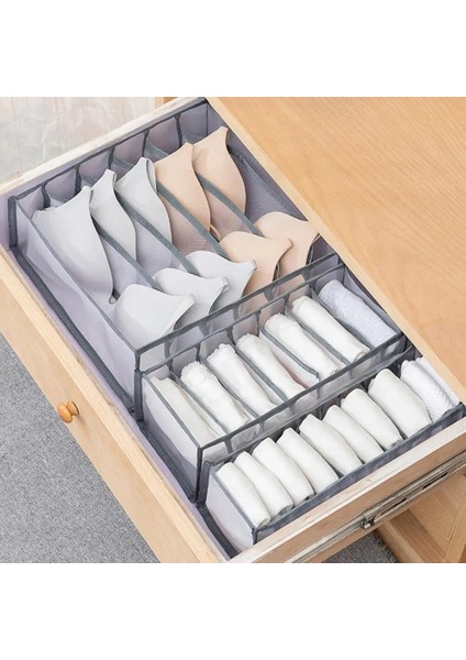 Beyaz 11 Izgara Stili Izgaralar Iç Çamaşırı Çorap Sütyen Ayırıcı Saklama Kutusu Dolap Çekmece Düzenleyici (Yurt Dışından) modelleri
