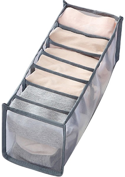 1pc Gray1 Tarzı 1-5 Hücre Yurt Klozet Organizatör Çorap Ev Ayrılmış Iç Çamaşırı Saklama Kutusu 7 Izgaralar Sutyen Katlanabilir Çekmece Organizatör Çekmeceler (Yurt Dışından)