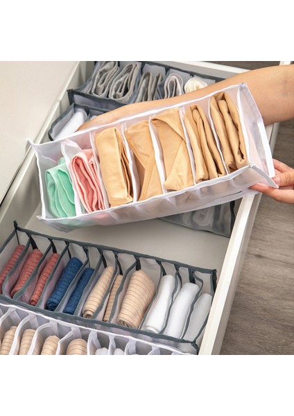 1pc Gray1 Tarzı 1-5 Hücre Yurt Klozet Organizatör Çorap Ev Ayrılmış Iç Çamaşırı Saklama Kutusu 7 Izgaralar Sutyen Katlanabilir Çekmece Organizatör Çekmeceler (Yurt Dışından) fiyatları