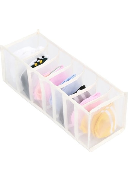 Beyaz 7 Izgara Stili 2021 Yeni Iç Çamaşırı Sutyen Organizatör Saklama Kutusu Çekmece Dolap Organizatörleri Iç Çamaşırı Atkılar Için Bölücü Kutuları Çorap Sutyen (Yurt Dışından)