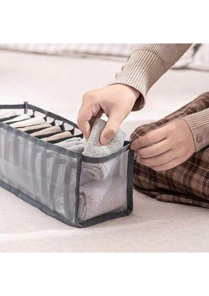 Beyaz 7 Izgara Stili 2021 Yeni Iç Çamaşırı Sutyen Organizatör Saklama Kutusu Çekmece Dolap Organizatörleri Iç Çamaşırı Atkılar Için Bölücü Kutuları Çorap Sutyen (Yurt Dışından) indirimleri