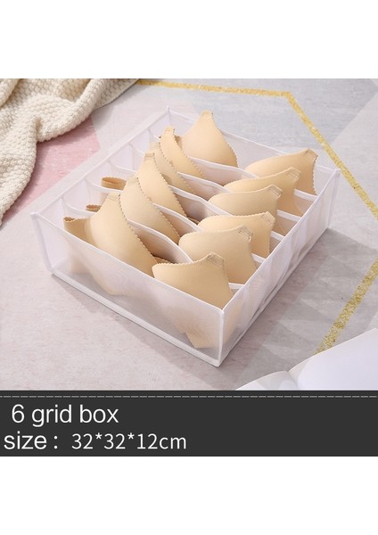 Beyaz-6 Izgara Kutusu Stili Çekmece Organizatörleri Sutyen Külot Iç Çamaşırı Organizatör Saklama Kutuları Ev Organizadores Dolap Çekmece Bölücü Organizador Aksesuarları (Yurt Dışından) fiyatları