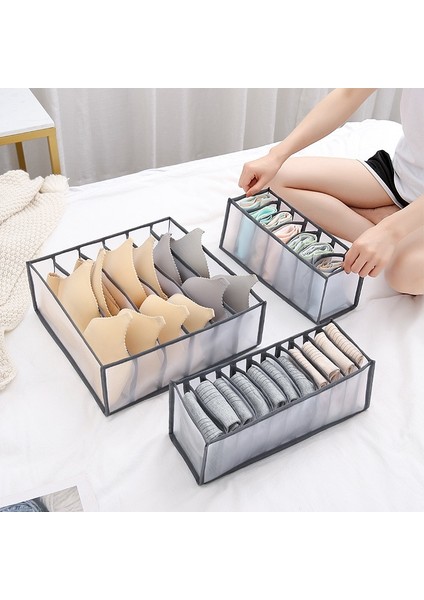 Beyaz-6 Izgara Kutusu Stili Çekmece Organizatörleri Sutyen Külot Iç Çamaşırı Organizatör Saklama Kutuları Ev Organizadores Dolap Çekmece Bölücü Organizador Aksesuarları (Yurt Dışından) modelleri