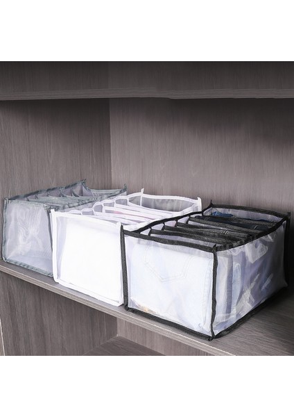 Beyaz 11 Izgara Stili Yeni Büyük Kapasiteli Iç Çamaşırı Saklama Kutusu, Kot Bölmesi Deposu, Dolap Bölmesi Saklama Kutusu, Ev Deposu Aletleri (Yurt Dışından)